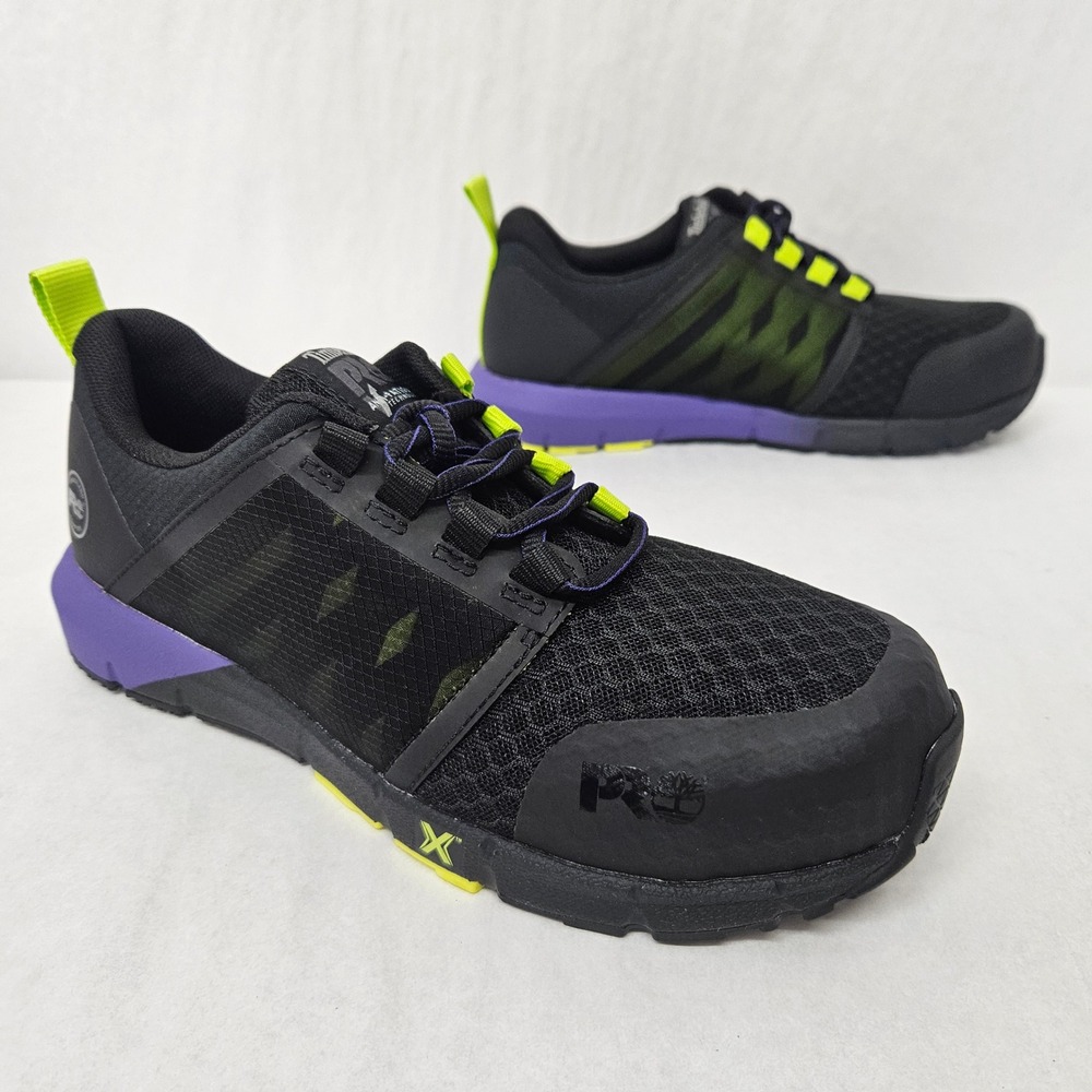Timberland PRO Radius Work Shoe Composite Toe‎ 1A2844 Black Purple Women Size 8